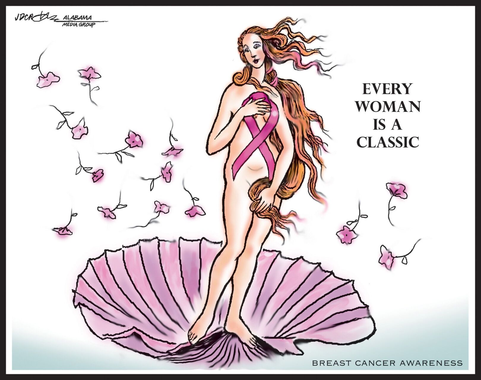 Woman. You are a strong, classic work of art. Fight cancer.